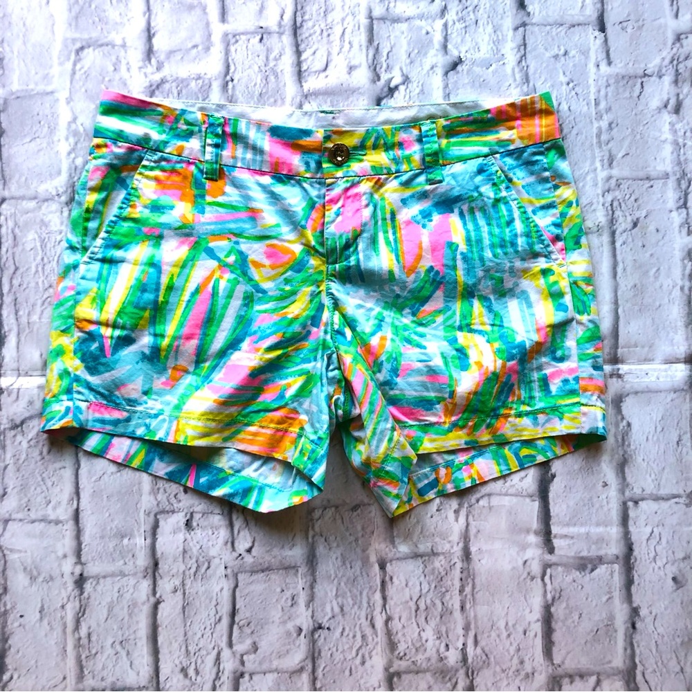 Lilly Pulitzer The Callahan Shorts Size 6 Sea Salt & Sun Cotton Resort Cruise